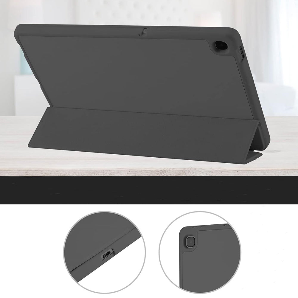 Hülle für Samsung Galaxy Tab A7 Lite, Techsuit, Flex Trifold, Schwarz