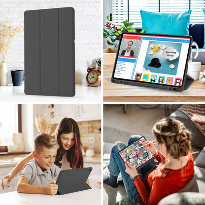 Hülle für Samsung Galaxy Tab A7 Lite, Techsuit, Flex Trifold, Schwarz