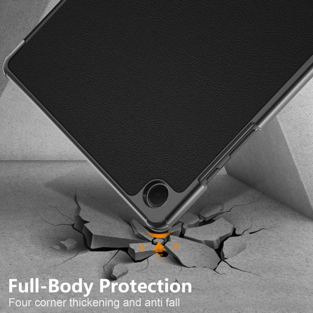 Hülle für Samsung Galaxy Tab A9+, Techsuit, FoldPro, Schwarz