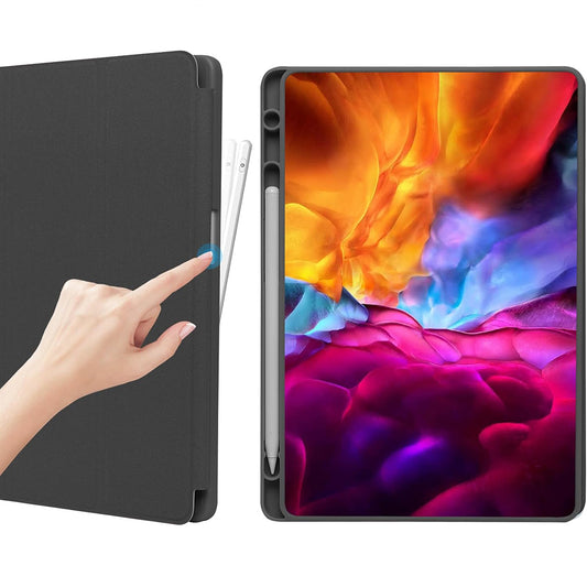 Hülle für Samsung Galaxy Tab A11 / Tab A9, Techsuit, Flex Trifold, Marineblau