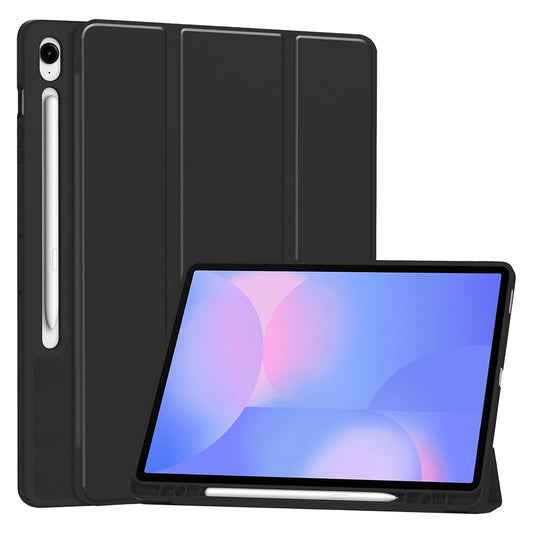 Hülle für Samsung Galaxy Tab S10 FE+, Techsuit, Flex Trifold, Schwarz