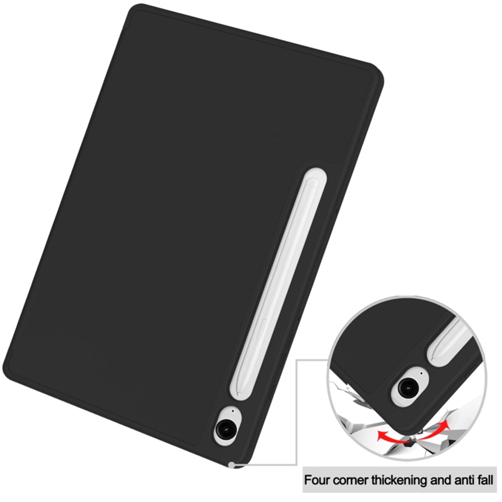 Hülle für Samsung Galaxy Tab S10 FE / Tab S9 FE / Tab S9, Techsuit, Flex Trifold, Schwarz