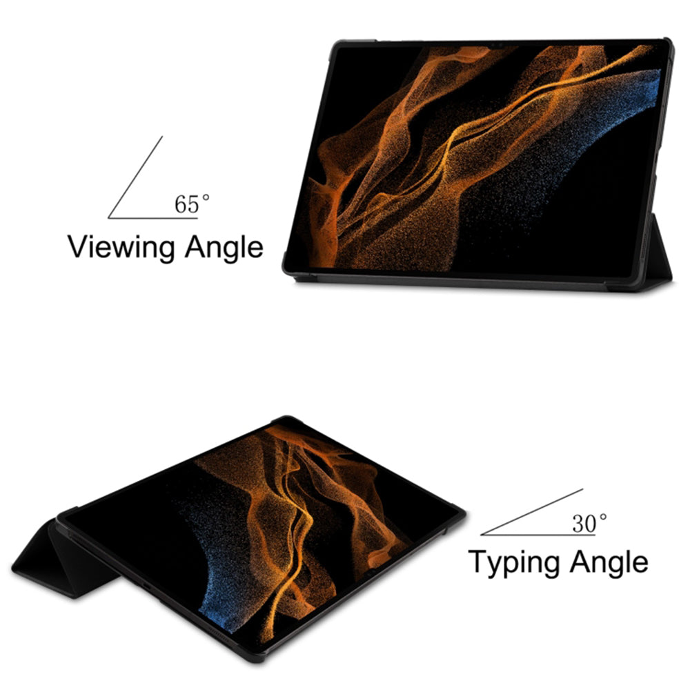 Hülle für Samsung Galaxy Tab S10+ / Tab S9 FE+ / Tab S9+, Techsuit, FoldPro, Schwarz
