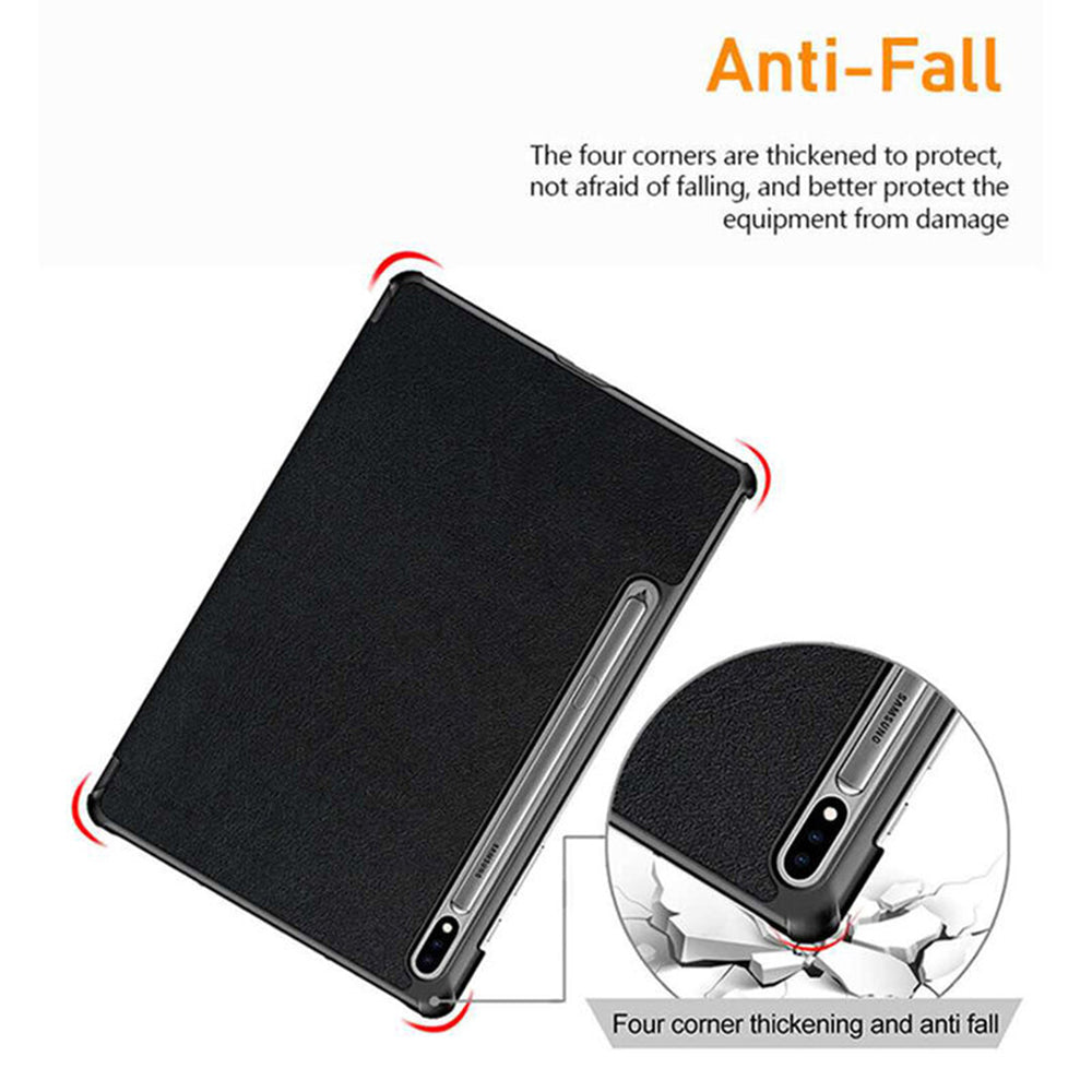Hülle für Samsung Galaxy Tab S10 Ultra / Tab S9 Ultra / Tab S8 Ultra, Techsuit, FoldPro Unicorn, Mehrfarbig