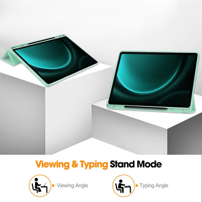 Hülle für Samsung Galaxy Tab S10 Ultra / Tab S9 Ultra, Techsuit, Flex Trifold, Grau