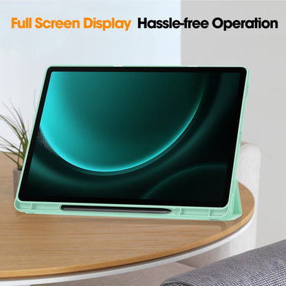 Hülle für Samsung Galaxy Tab S10 Ultra / Tab S9 Ultra, Techsuit, Flex Trifold, Grau