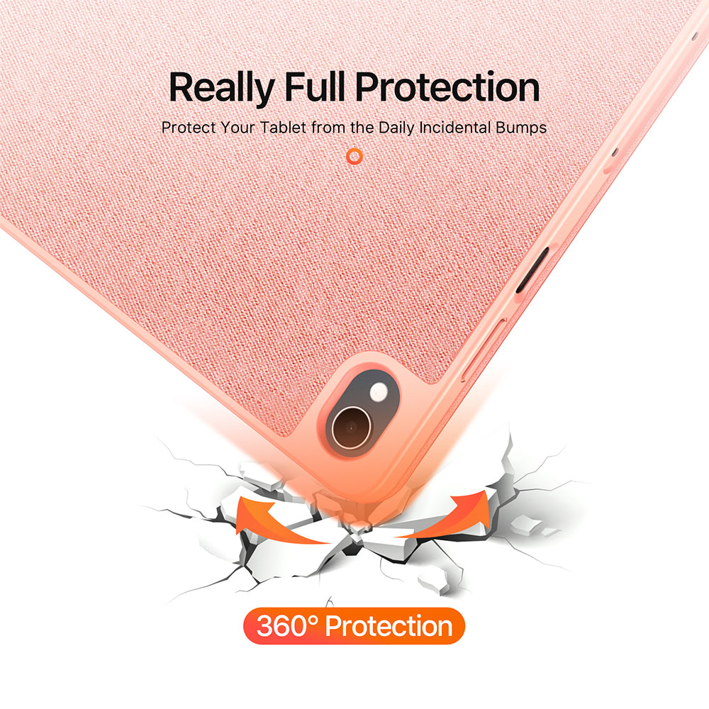Case for Samsung Galaxy Tab S12 Plus, DUX DUCIS, Domo with Pen Holder, Pink
