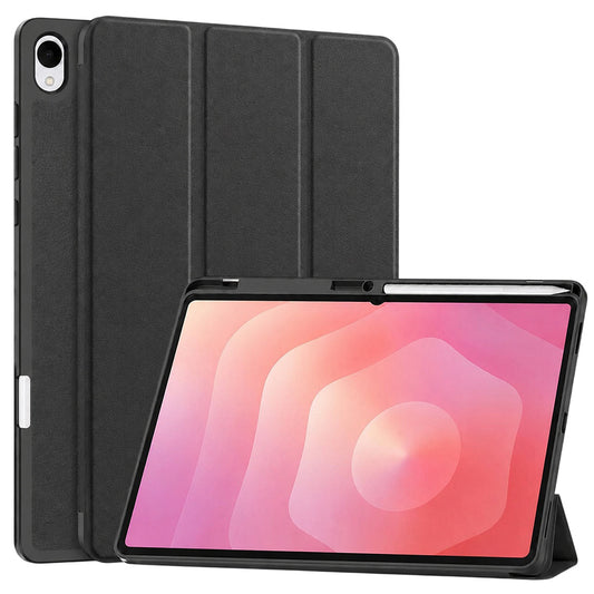 Hülle für Samsung Galaxy Tab S12 Plus, Techsuit, Flex Trifold, Schwarz