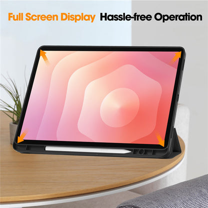 Hülle für Samsung Galaxy Tab S12 Plus, Techsuit, Flex Trifold, Rosa