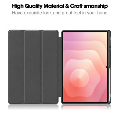 Hülle für Samsung Galaxy Tab S12 Ultra / Tab S11 Ultra, Techsuit, Flex Trifold, Lila