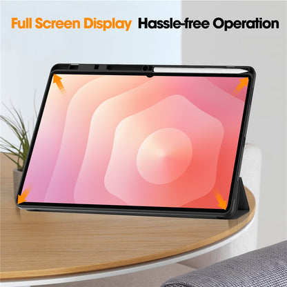 Hülle für Samsung Galaxy Tab S12 Ultra / Tab S11 Ultra, Techsuit, Flex Trifold, Lila