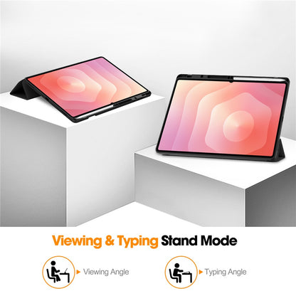 Hülle für Samsung Galaxy Tab S12 Ultra / Tab S11 Ultra, Techsuit, Flex Trifold, Matcha Grün