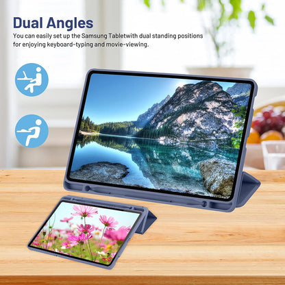 Hülle für Samsung Galaxy Tab S6 Lite (2024) / Tab S6 Lite (2022) / Tab S6 Lite (2020), Techsuit, Flex Trifold, Lila