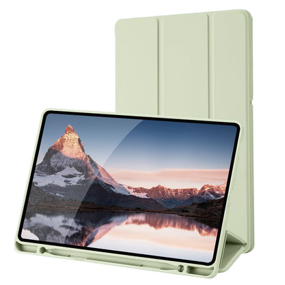 Hülle für Samsung Galaxy Tab S6 Lite (2024) / Tab S6 Lite (2022) / Tab S6 Lite (2020), Techsuit, Flex Trifold, Matcha Grün