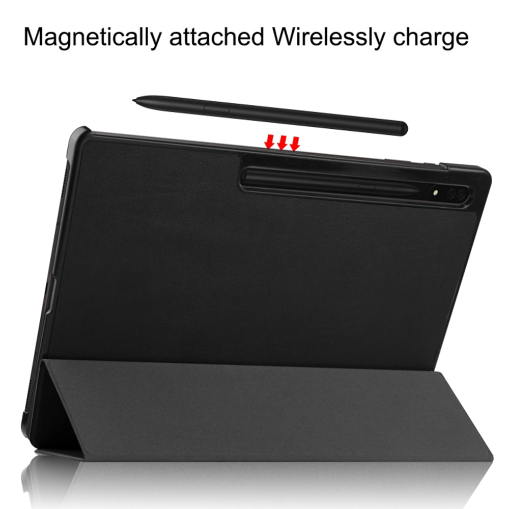 Hülle für Samsung Galaxy Tab S8 Ultra, Techsuit, FoldPro, Schwarz