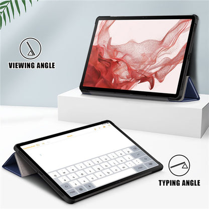 Hülle für Samsung Galaxy Tab S9 FE / Tab S9 / Tab S10 FE, Techsuit, FoldPro, Blau