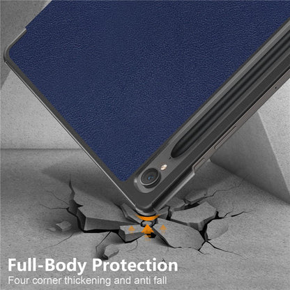 Hülle für Samsung Galaxy Tab S9 FE / Tab S9 / Tab S10 FE, Techsuit, FoldPro, Blau