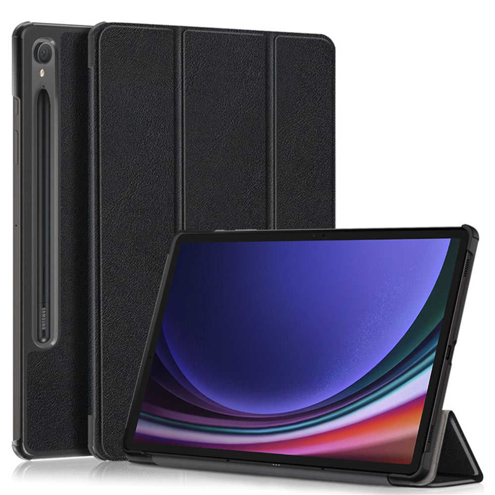 Hülle für Samsung Galaxy Tab S9 FE / Tab S9 / Tab S10 FE, Techsuit, FoldPro, Schwarz
