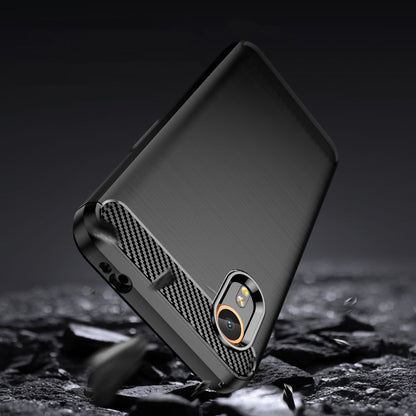 Hülle für Samsung Galaxy Xcover7 G556, Techsuit, Carbon, Schwarz