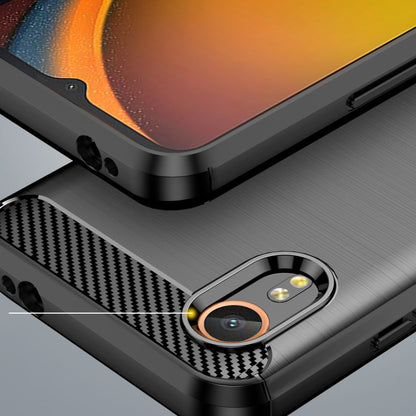 Hülle für Samsung Galaxy Xcover7 G556, Techsuit, Carbon, Schwarz