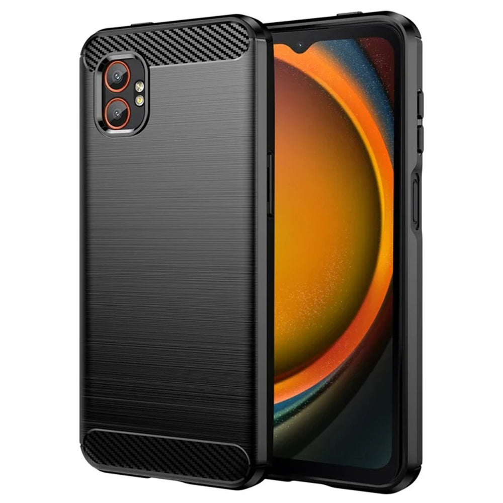 Hülle für Samsung Galaxy XCover7 Pro, Techsuit, Carbon, Schwarz