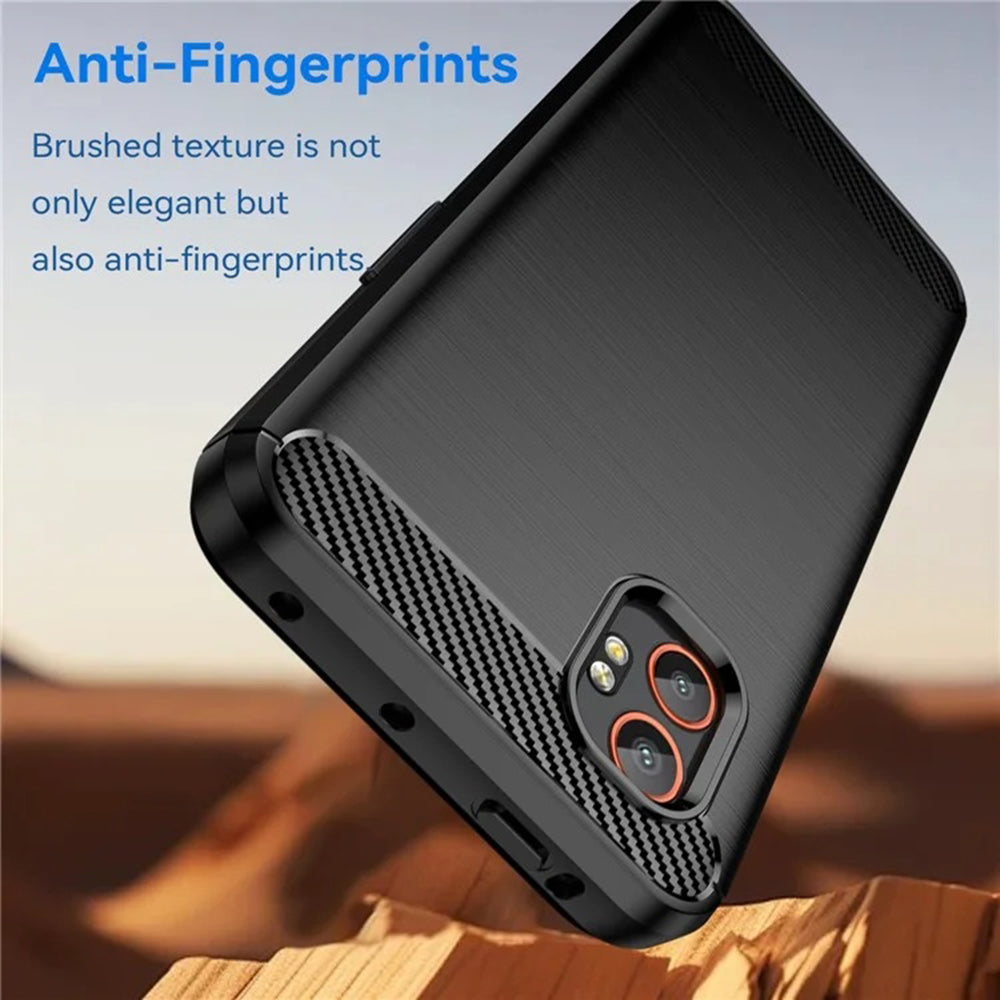 Hülle für Samsung Galaxy XCover7 Pro, Techsuit, Carbon, Schwarz