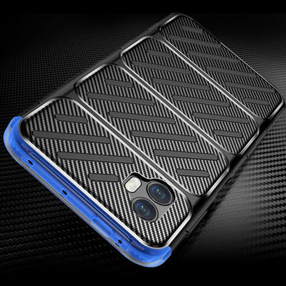 Hülle für Samsung Galaxy XCover7 Pro, Techsuit, CarbonFiber, Schwarz