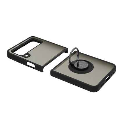Hülle für Samsung Galaxy Z Flip3 5G F711, Techsuit, Glinth, Schwarz
