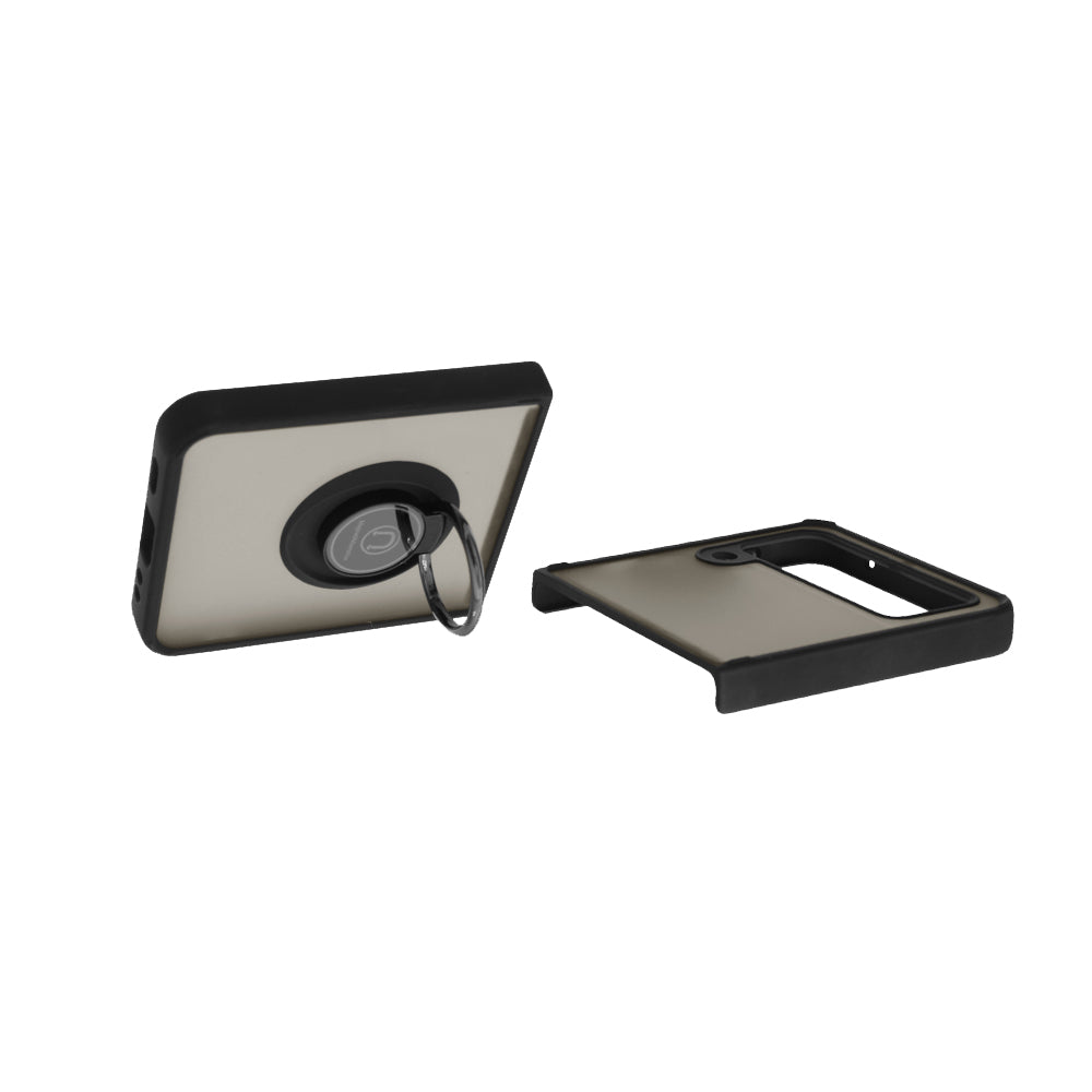 Hülle für Samsung Galaxy Z Flip3 5G F711, Techsuit, Glinth, Schwarz