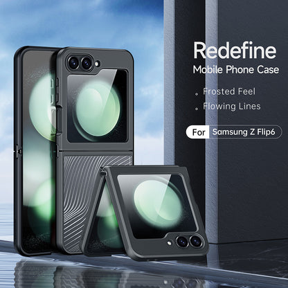 Hülle für Samsung Galaxy Z Flip6 F741, DUX DUCIS, Aimo, Schwarz