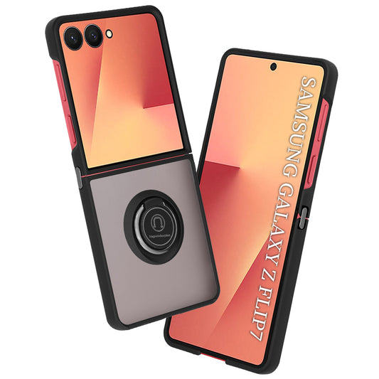 Hülle für Samsung Galaxy Z Flip7 F766, Techsuit, Glinth, Schwarz