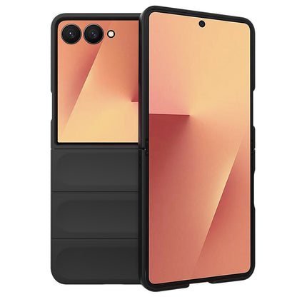 Hülle für Samsung Galaxy Z Flip7 F766, Techsuit, Magic Shield, Schwarz