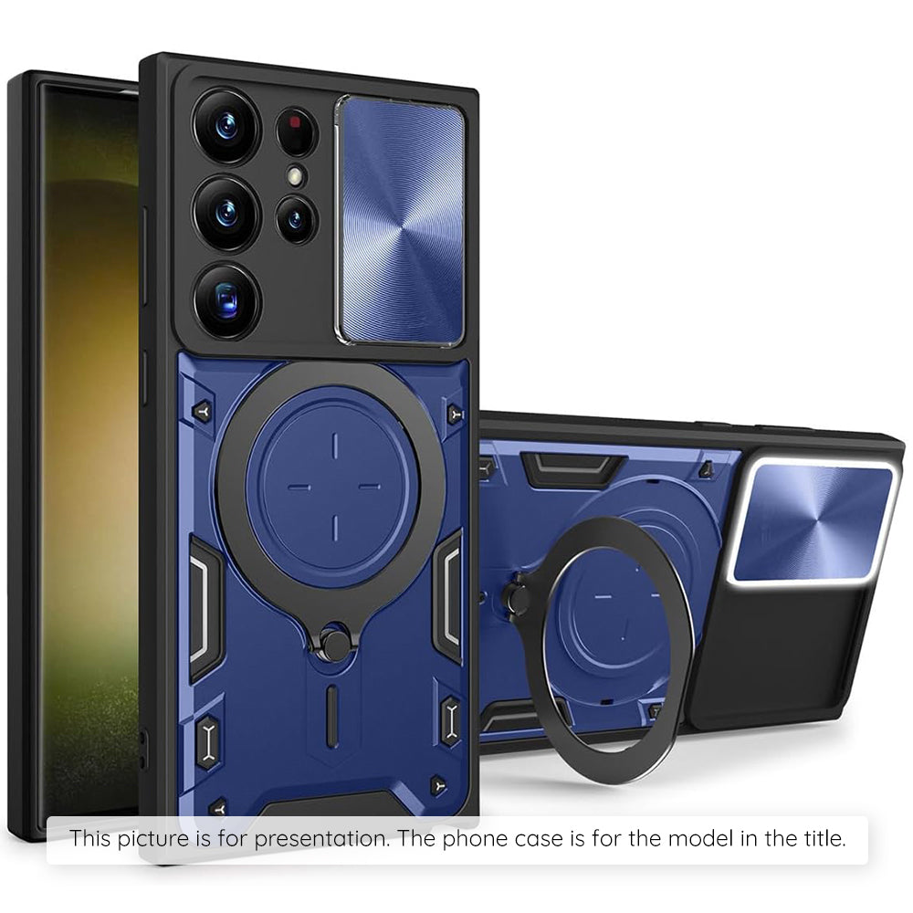 Hülle für Samsung Galaxy Z Flip8 F776, Techsuit, CamGuard Pro, Blau