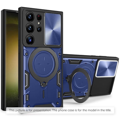 Hülle für Samsung Galaxy Z Flip8 F776, Techsuit, CamGuard Pro, Blau