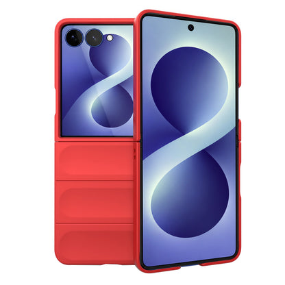 Hülle für Samsung Galaxy Z Flip8 F776, Techsuit, Magic Shield, Rot