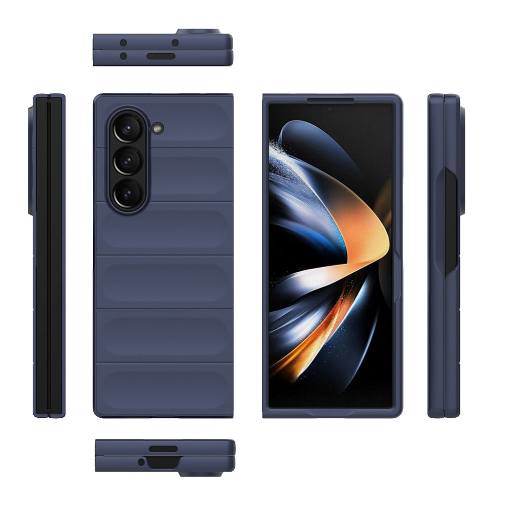 Hülle für Samsung Galaxy Z Fold6 F956, Techsuit, Magic Shield, Weinrot