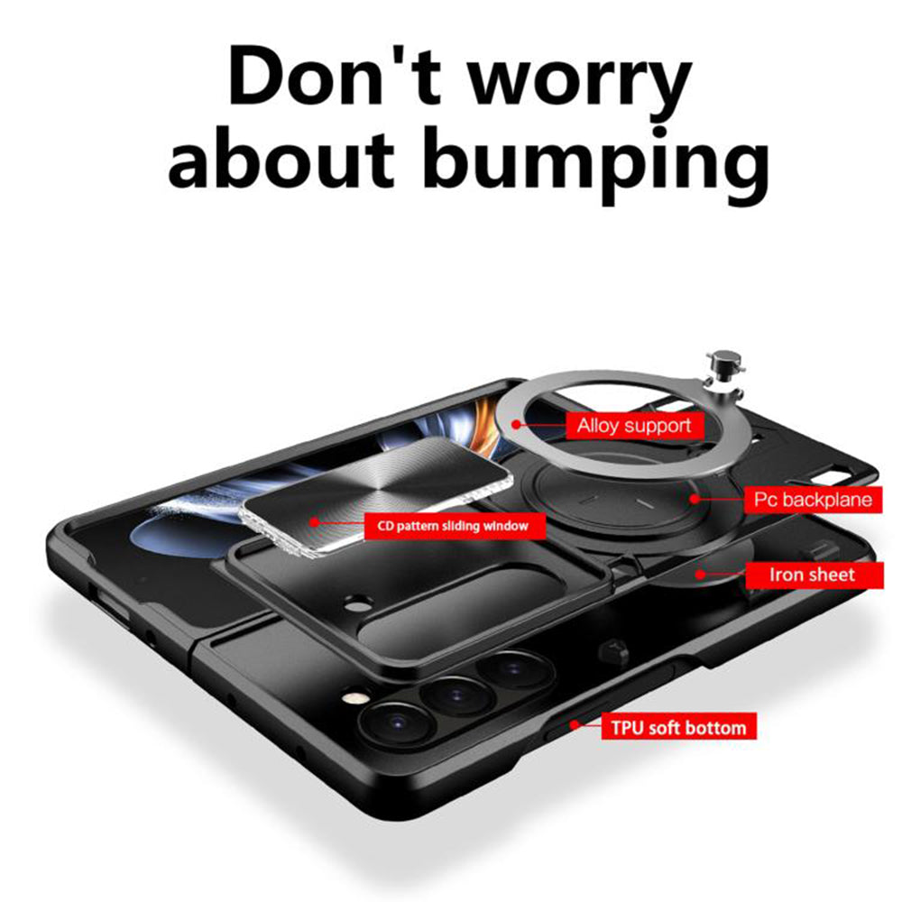 Case for Samsung Galaxy Z Fold8 F971, Techsuit, CamGuard Pro, Black