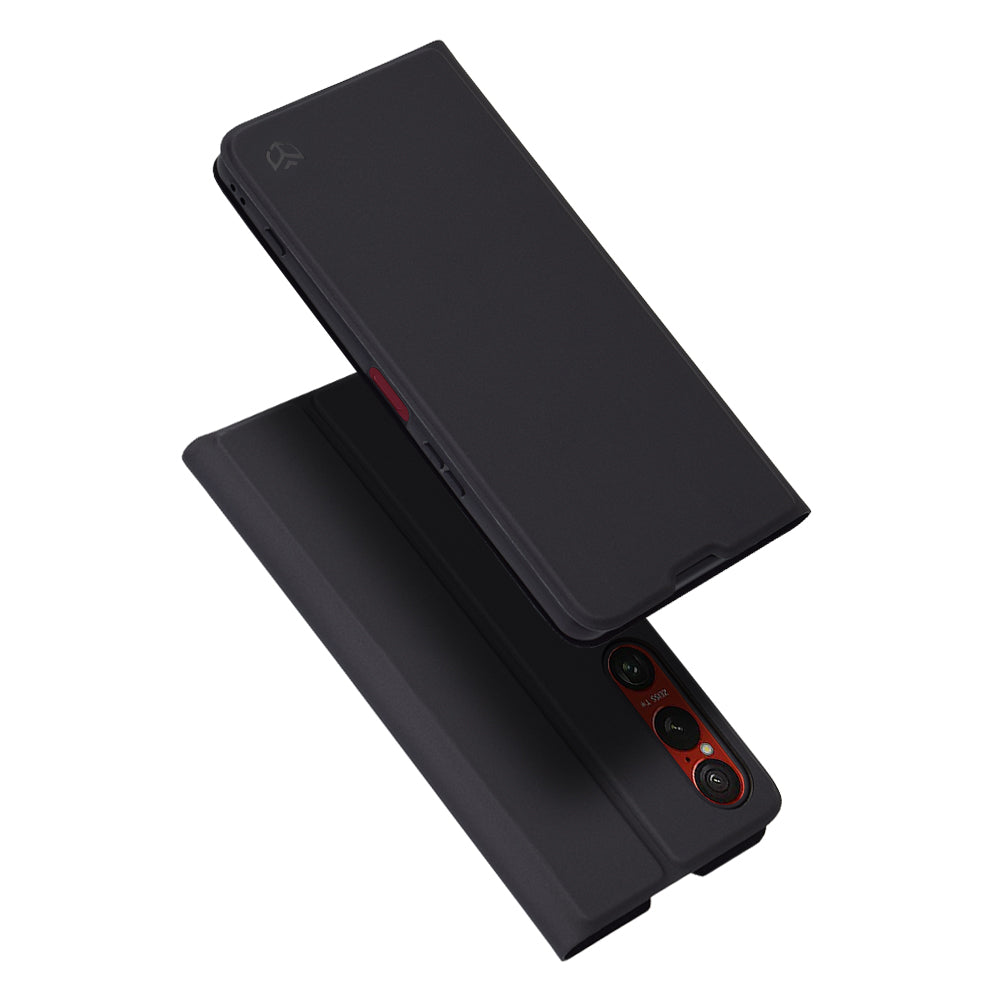Hülle für Sony Xperia 1 VI, Techsuit, Magskin Book, Schwarz