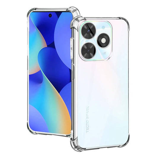 Hülle für Tecno Spark 20, Techsuit, stoßfest klar, transparent