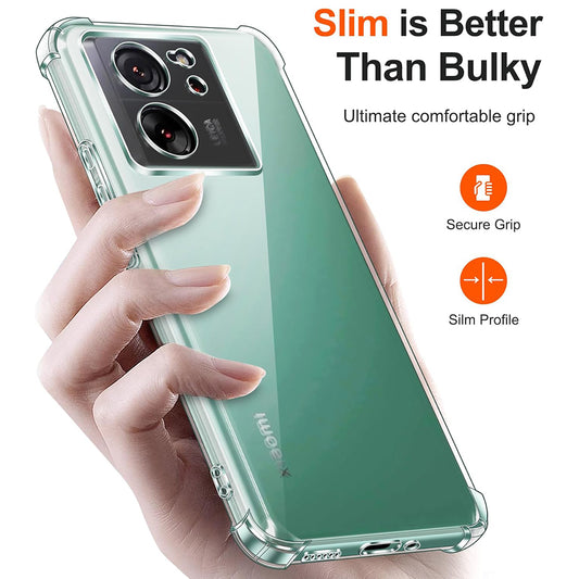 Hülle für Xiaomi 13T Pro / 13T, Techsuit, stoßfest klar, transparent