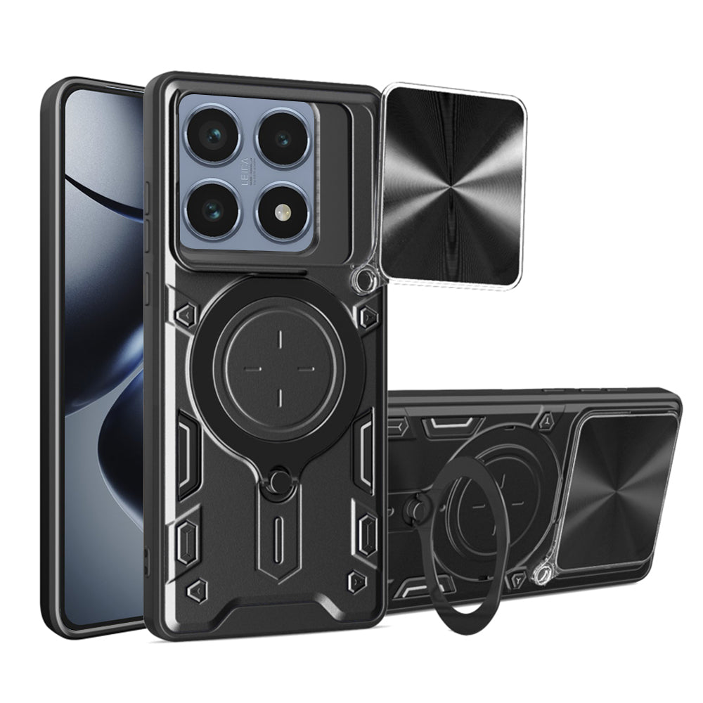 Hülle für Xiaomi 14T Pro, Techsuit, CamGuard Pro, Schwarz