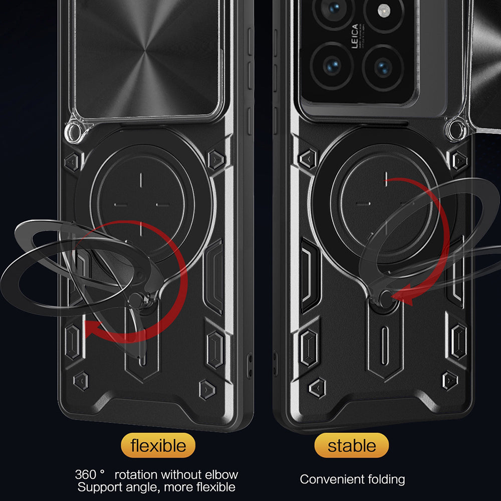 Hülle für Xiaomi 14T Pro, Techsuit, CamGuard Pro, Schwarz