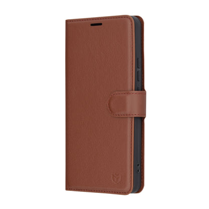 Hülle für Xiaomi 14T Pro, Techsuit, Leder-Folio, Braun