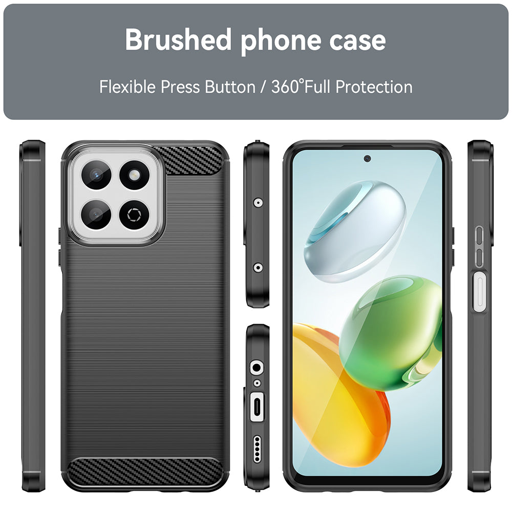 Hülle für Xiaomi 14T, Techsuit, Carbon, Schwarz