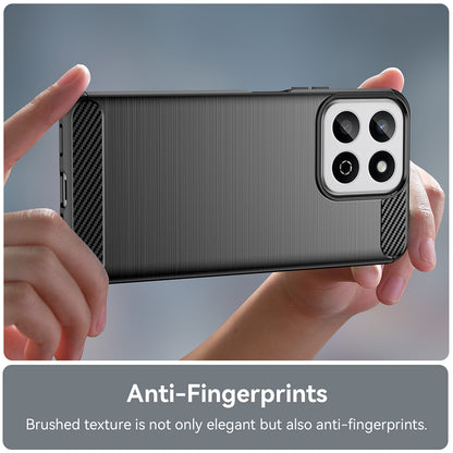 Hülle für Xiaomi 14T, Techsuit, Carbon, Schwarz