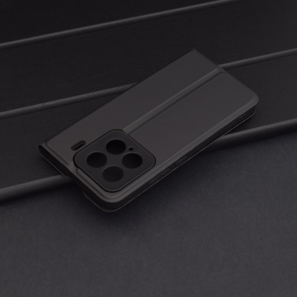 Hülle für Xiaomi 15, Techsuit, Magskin Book, Schwarz