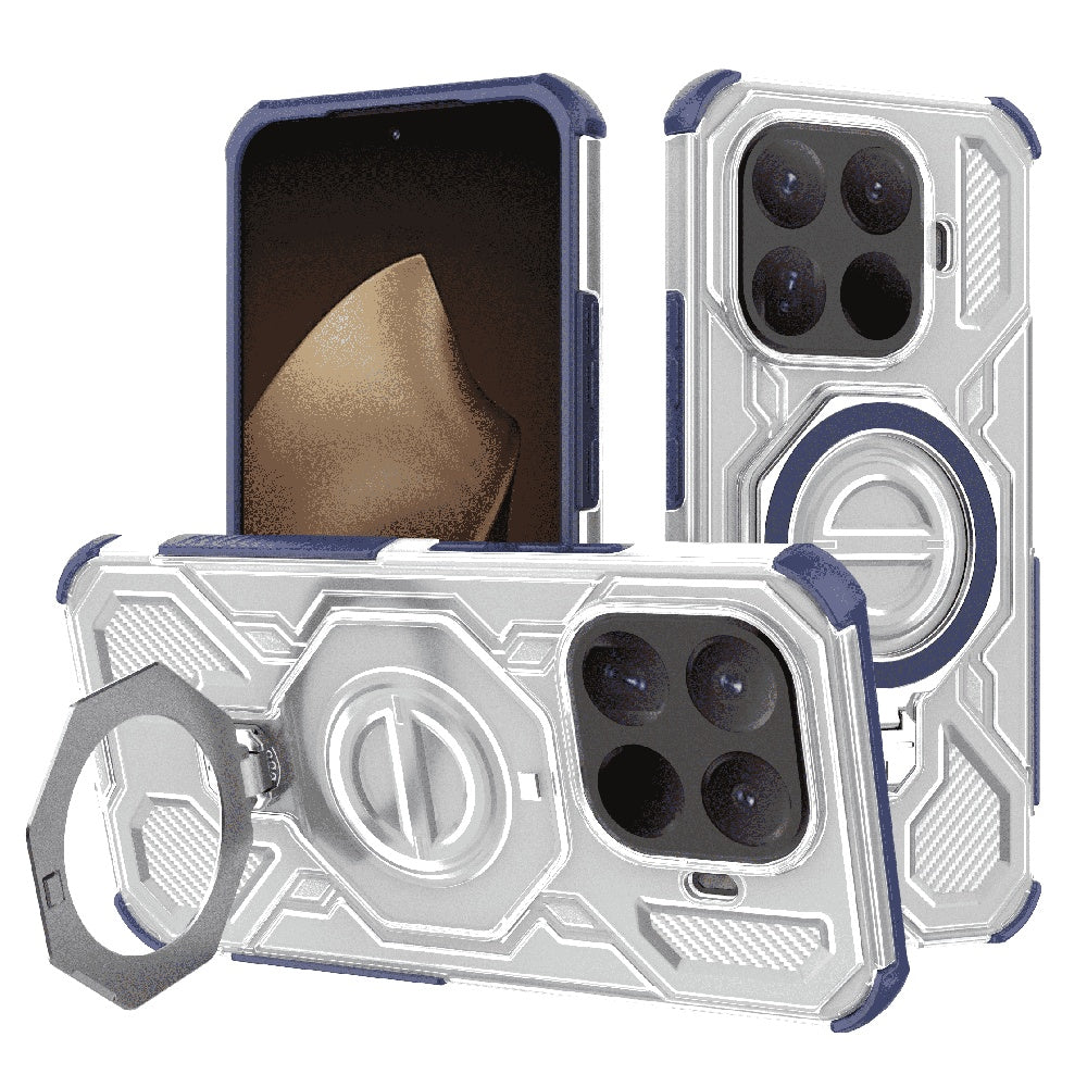 Hülle für Xiaomi 15T Pro, Techsuit, Carbon Shield Pro, Blau