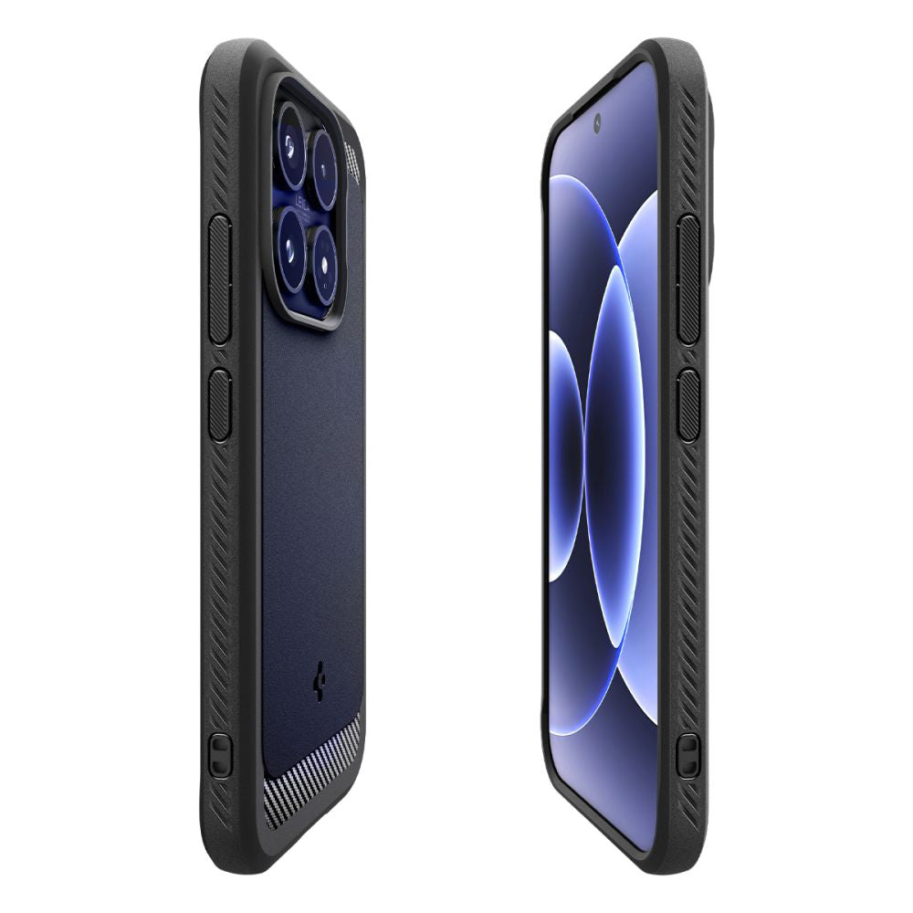 Hülle für Xiaomi 17, Spigen, Rugged Armor, Mattschwarz ACS10458