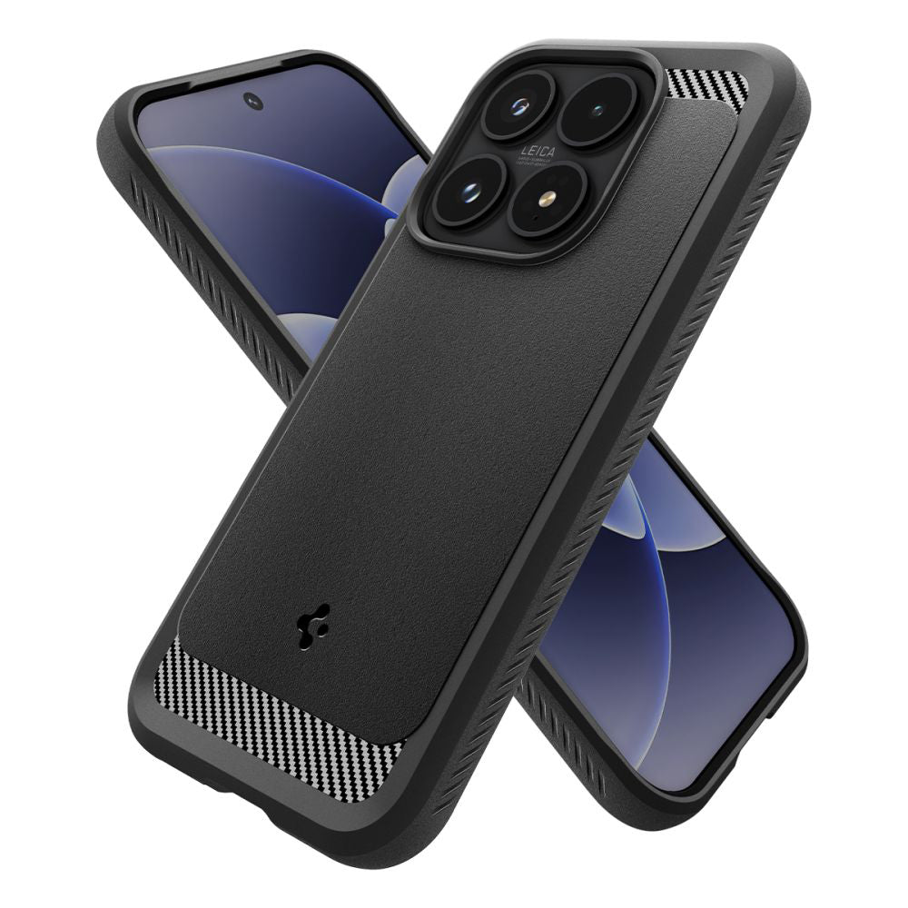 Hülle für Xiaomi 17, Spigen, Rugged Armor, Mattschwarz ACS10458