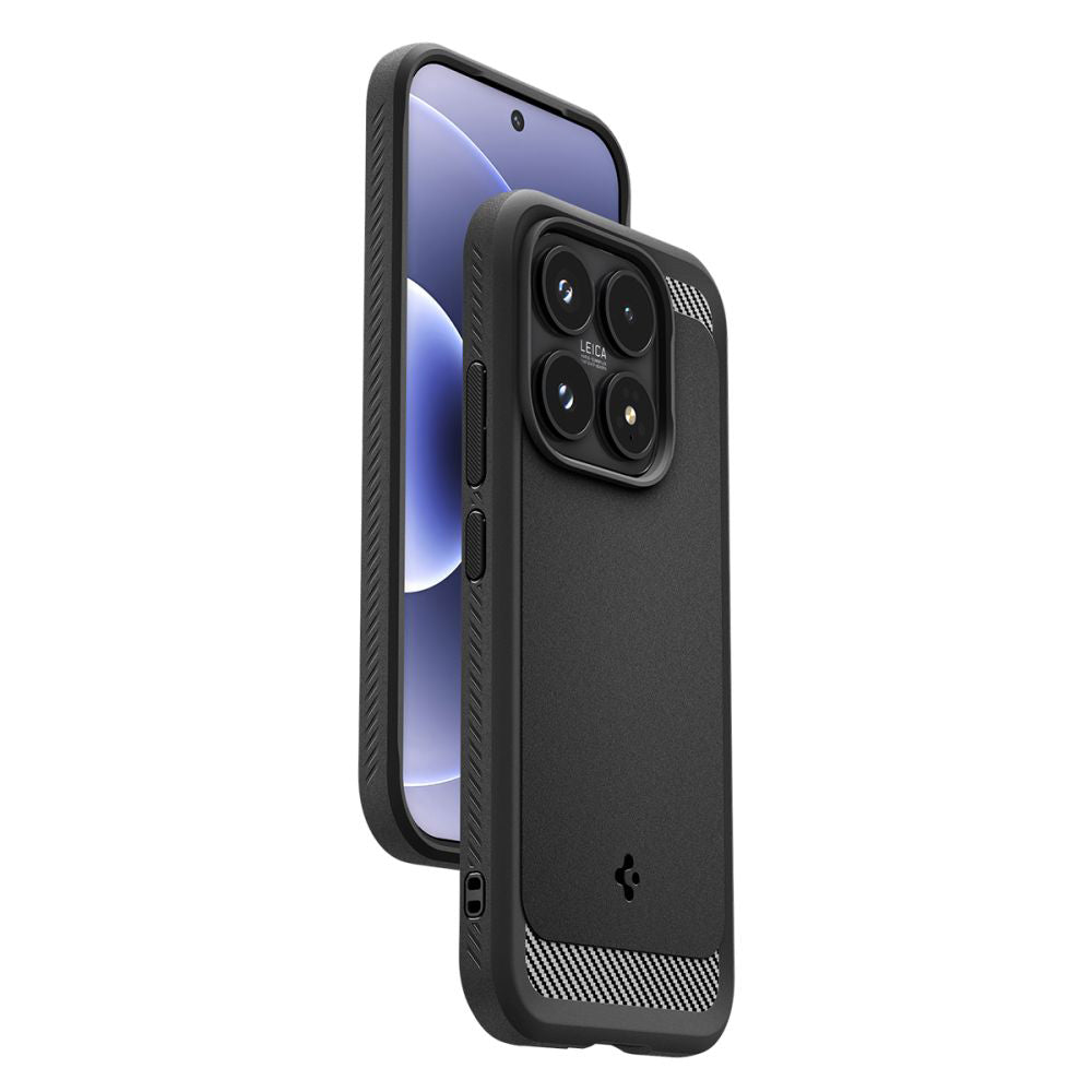 Hülle für Xiaomi 17, Spigen, Rugged Armor, Mattschwarz ACS10458